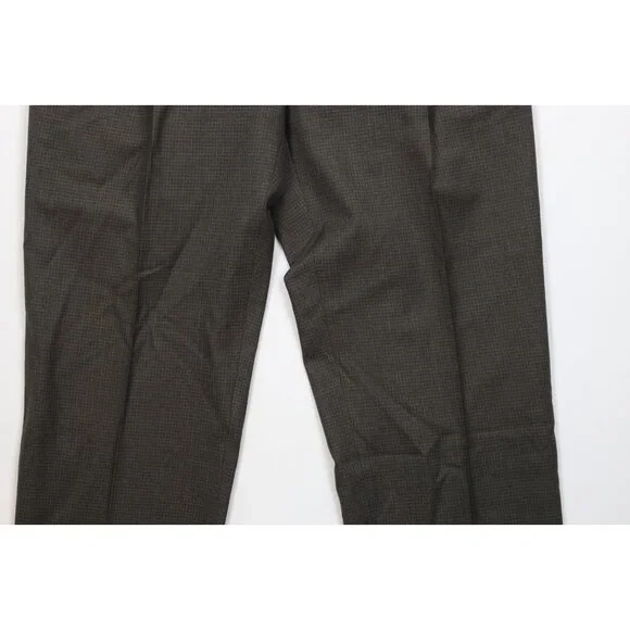 Vintage 90s Streetwear Mens 34x30 Distressed Wool Knit Wide Leg Chino Pants